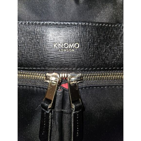 Knomo London Hanover 14in Laptop Briefcase Shoulder Work Bag Black 14x10x2 $227 - Picture 5 of 16